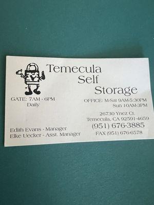 Temecula Self Storage