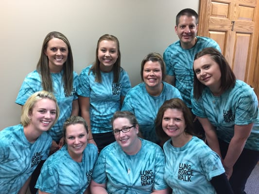 Lung Force Walk 2015 office team