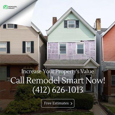 Remodel Smart
709 Collins Street, 
Pittsburgh, PA 15206
(412) 626-1013
info@remodelsmartpgh.com
www.remodelsmartpgh.com