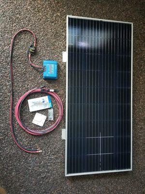 Here is our GoTo Solar kit, You can extend it to 4 panels that will net you a reliable 50 amps of charge power in Descent Sun.