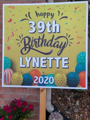 Large Personalized Yard Signs