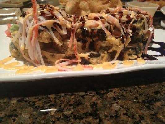 One of Sakura Express's specialties. Spindale Roll. Yum!