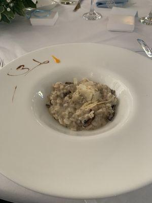 Mushrooms shaved parmigiana and truffle risotto