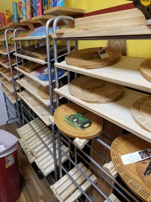 Cribbage boards!