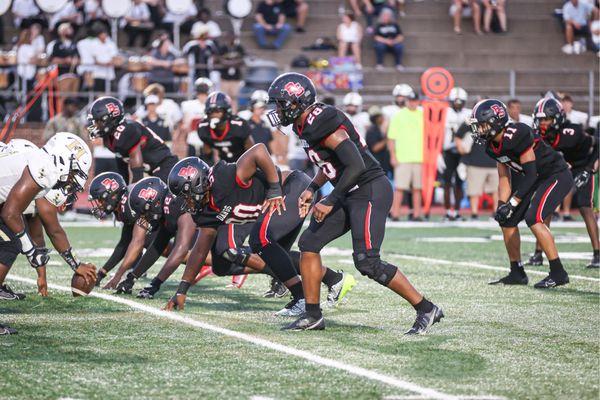 Boiling Springs High School Students Playing Football