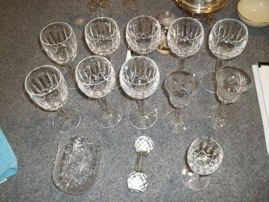 Restored Waterford Crystal using the Ultrasonic