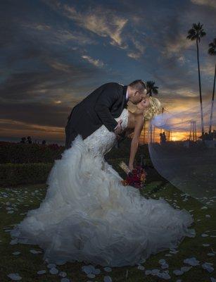 Janelle & Nick's beautiful sunset wedding