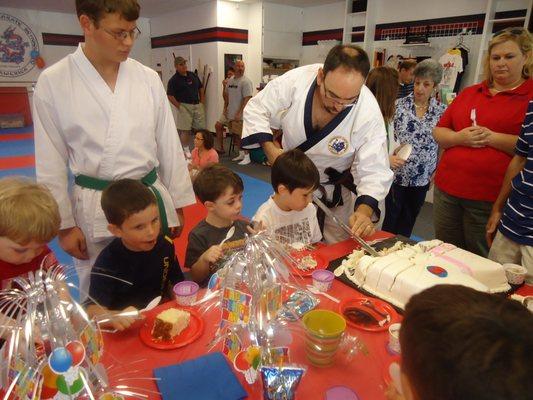 Birthday party fun at American Family Martial Arts