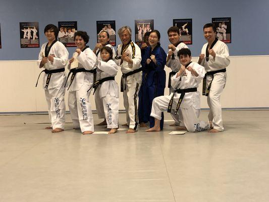 Our new black belt students, they worked too hard to gain this belt.