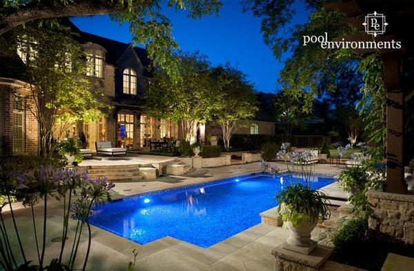 Dallas all glass tile pool and spa