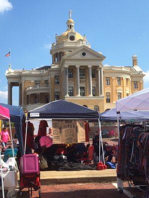 10/14/17. Saturday afternoon. 35th Annual FireAnt Festival. Downtown Marshall, Texas. 90 degrees.