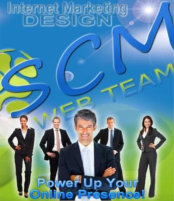 SCM Web Team offers internet marketing and design.  We want to help you power up your online presence!