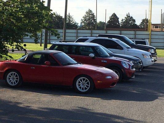 Cars at Gibbs high school