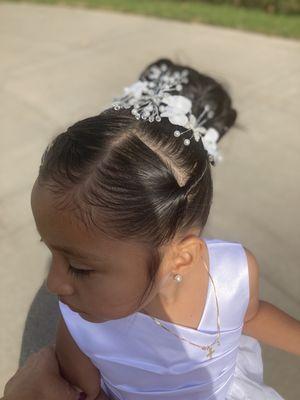 Baptize day!!! Little girls hair