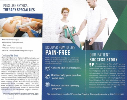 Discover our physical therapy services to help eliminate your pain