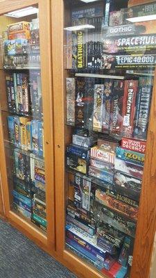 Nice selection of board games.