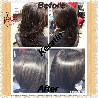 EBS Salon Keratin treatment. Healthy silky & straight manageable hair. Call to make your hair appointment TODAY 281-574-4488