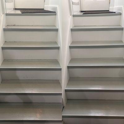 Stairs before/after