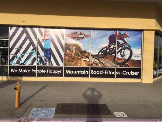 Jax Bicycle Center - Long Beach Window Graphics