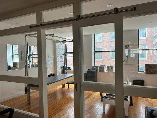 A dedicated Private area with Reformer and Cadillac