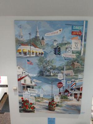 Mural of local landmarks