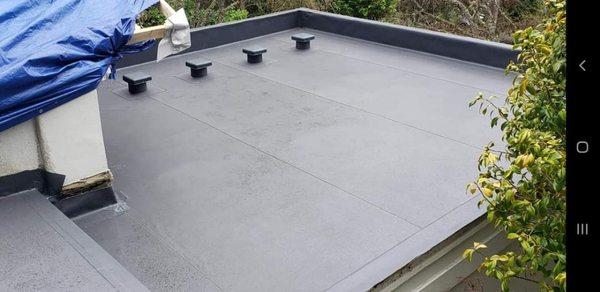 Pvc charcoal 60mil waterproofing.