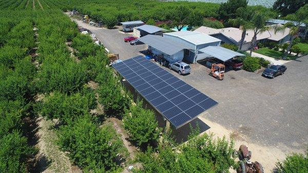 AG install using our car port to provide a storage area!