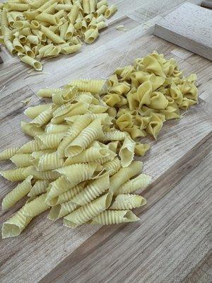 Some of the pasta we made