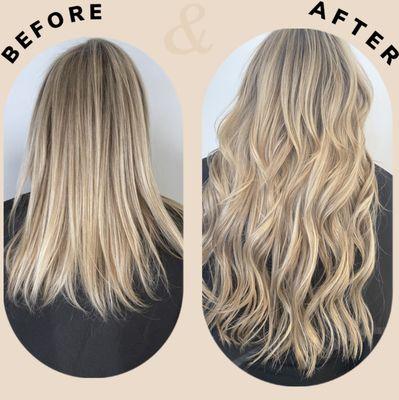 Extensions and color b Jessa