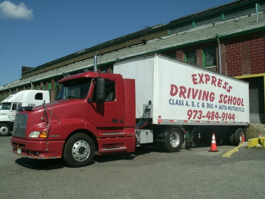 The New Express Driving School Truck. Better and easier to learn and obtain your CDL license.