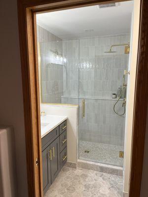 New master bath.