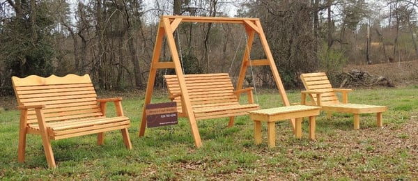 Great outdoor furniture. All handmade and very sturdy! Good price too.