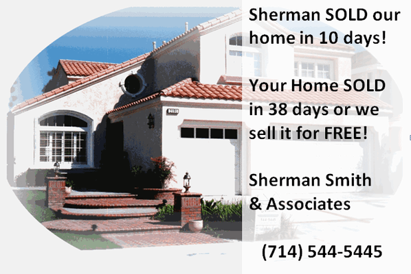 Sherman Sold our house in 10 days!