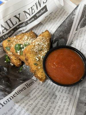 Fried Mozzarella with our homemade sauce