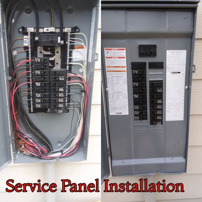 SERVICE PANEL INSTALL