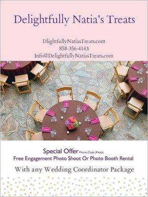 Delightfully Natias Treats is here help plan your special day with this wonderful offer..