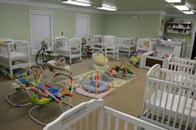 Infant Center - Infants are cared for in their own building away from the older children.