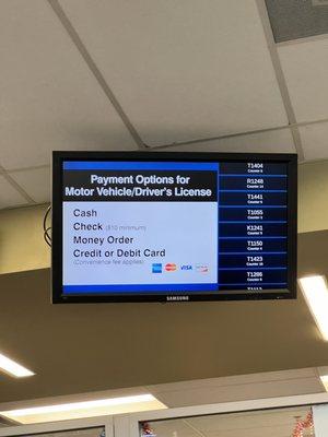 Payment options