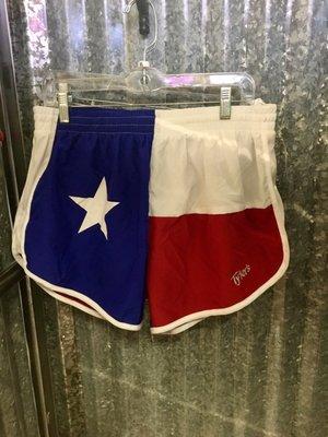 Texas flag women's shorts