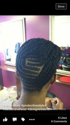 Updo natural hair by Quana