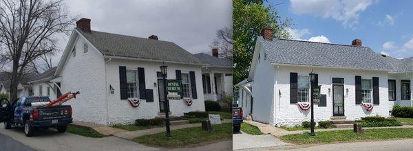 Before & After photos of the Bainbridge Dental Museum