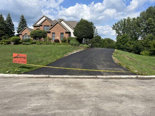 New asphalt driveway!