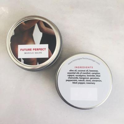 Our homemade muscle salve is the perfect relief for sore muscles! Our salve has a custom blend of essential oils & restorative properties.