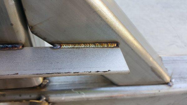 Tig welding on stainless steel.