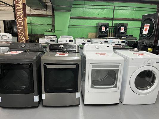 Laundry units at the store.