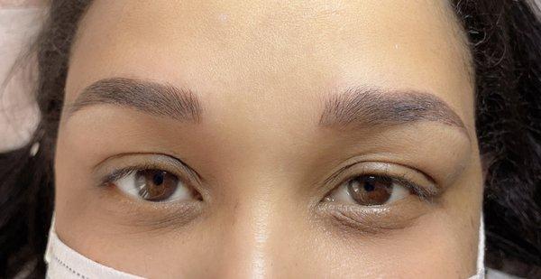 Combo Microblading and shaded brows