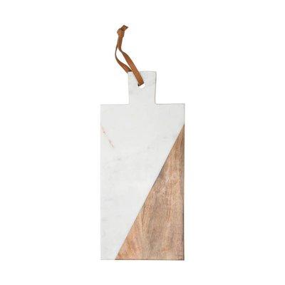 Wood and marble cutting board