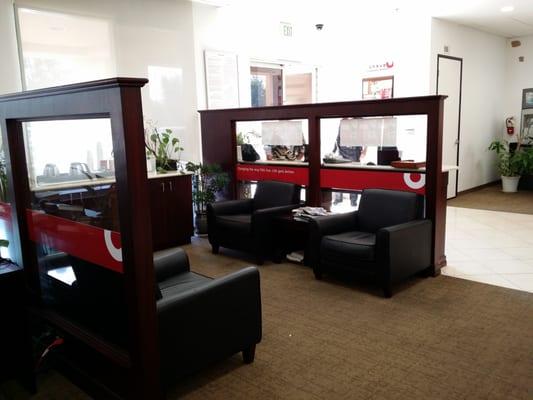 Hanmi Bank's waiting area.