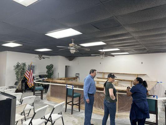 New canteen area under construction