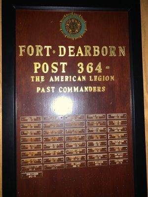 Commanders Plaque